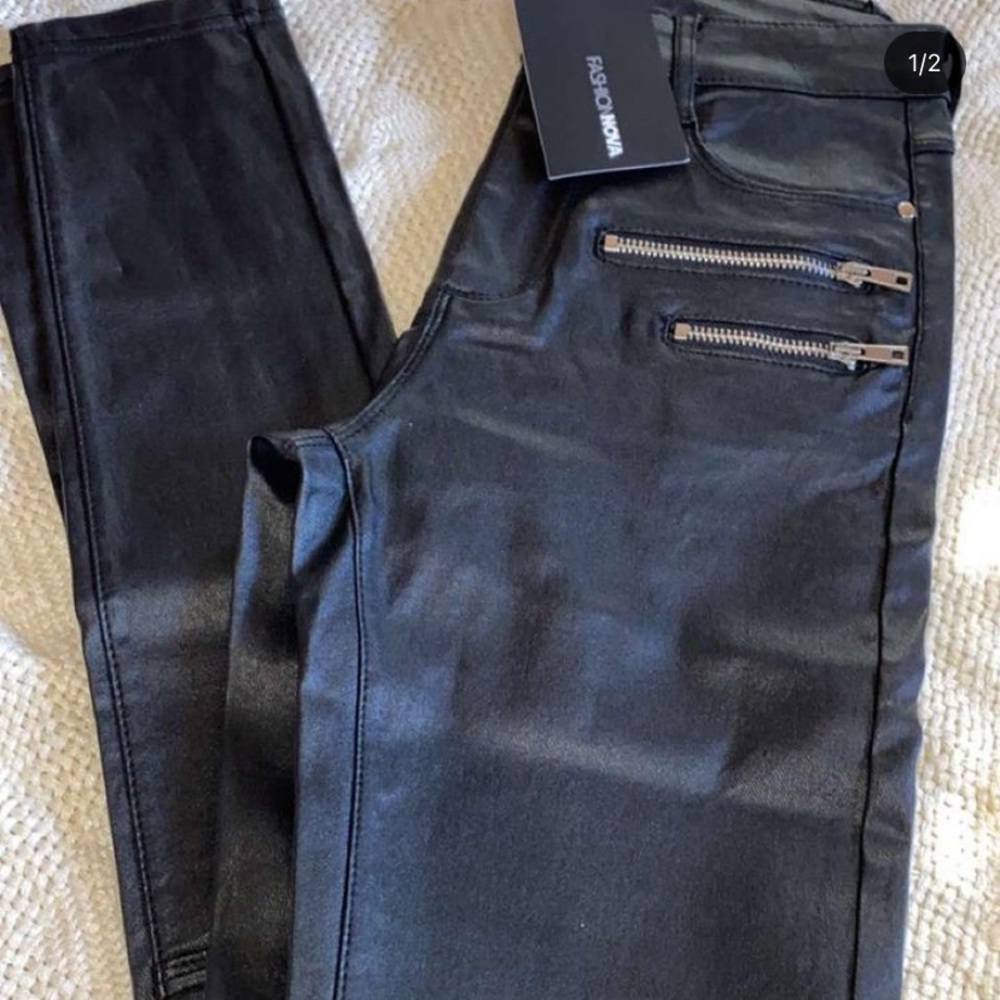 Black Leather Pants
